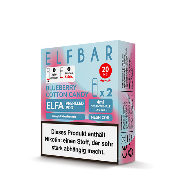 Elfbar Elfa Pods - Blueberry Cotton Candy (pack of 2)