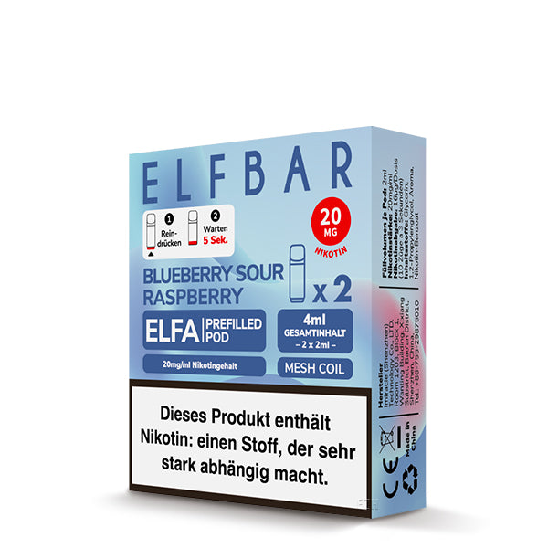 Elfbar Elfa Pods - Blueberry Sour Raspberry (2-pack)