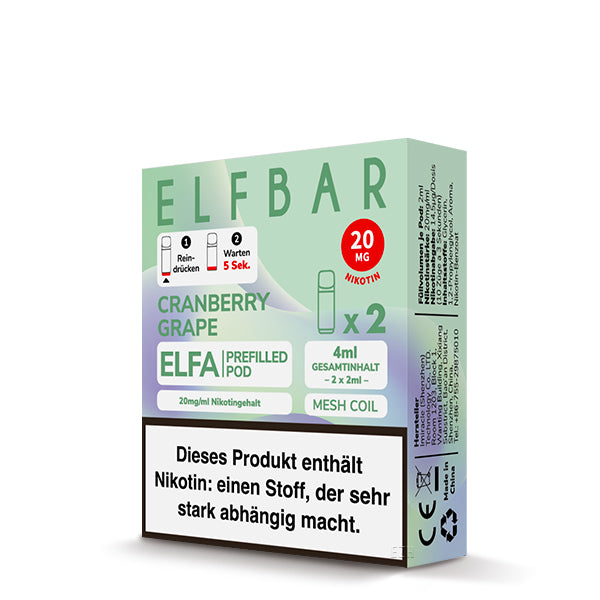 Elfbar Elfa Pods - Cranberry Grape (2-pack)