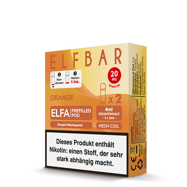 Elfbar Elfa Pods - Orange (Pack of 2)