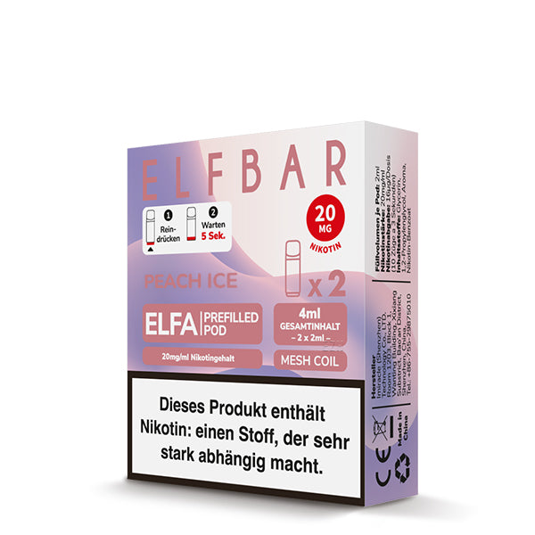 Elfbar Elfa Pods - Peach Ice (2-pack)