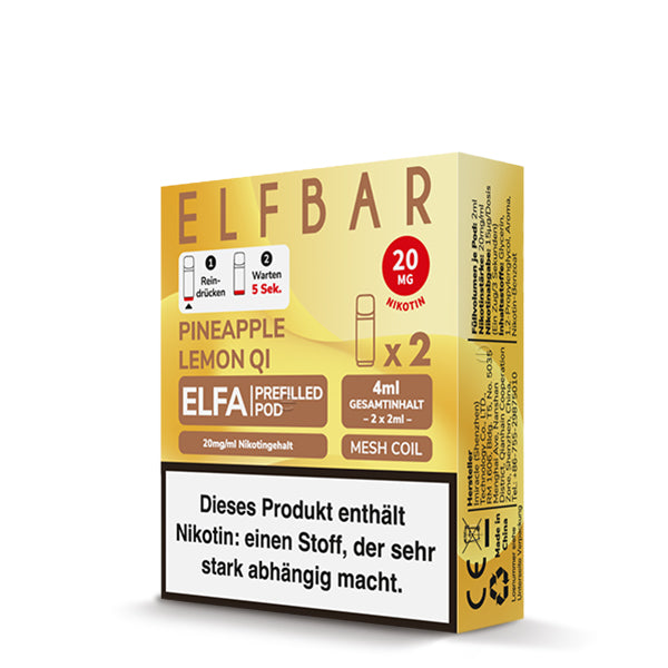 Elfbar Elfa Pods - Pineapple Lemon QI (2-pack)