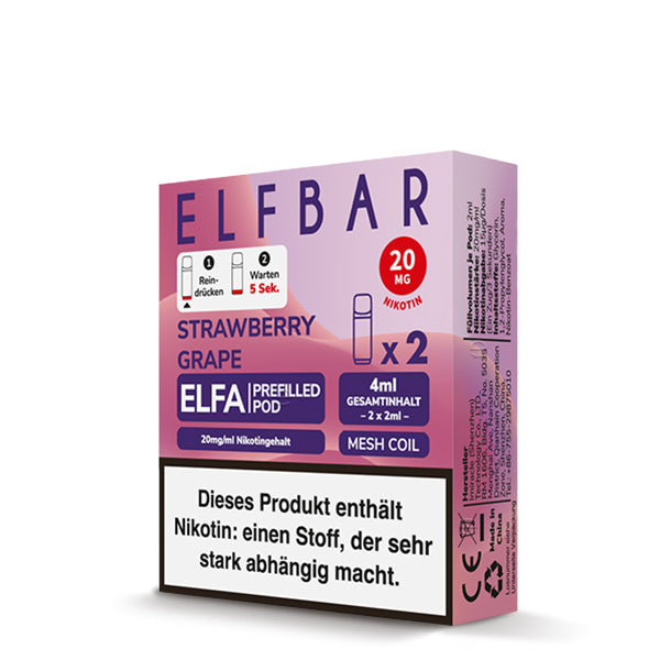 Elfbar Elfa Pods - Strawberry Grape (2-pack)