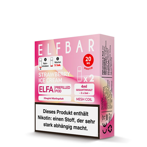 Elfbar Elfa Pods - Strawberry Ice Cream (2-pack)