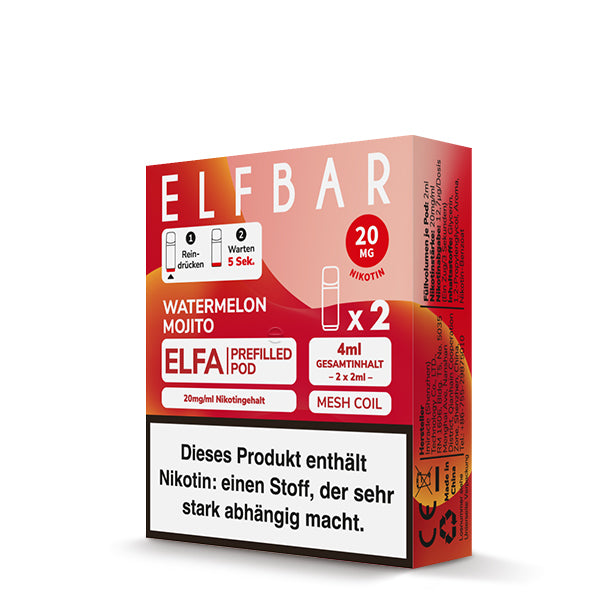 Elfbar Elfa Pods - Watermelon Mojito (2er Pack) - Elfbar Official